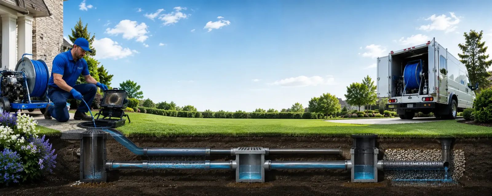 Outdoor drain cleaning information for Ethridge, MT
